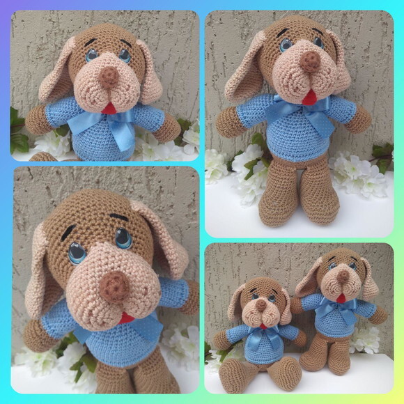 Cachorrinho em amigurumi