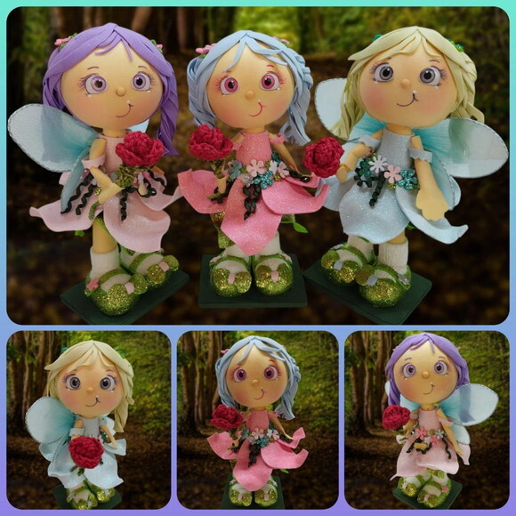 Caneta Fadas e Menina Flor * Vendidas Separadamente