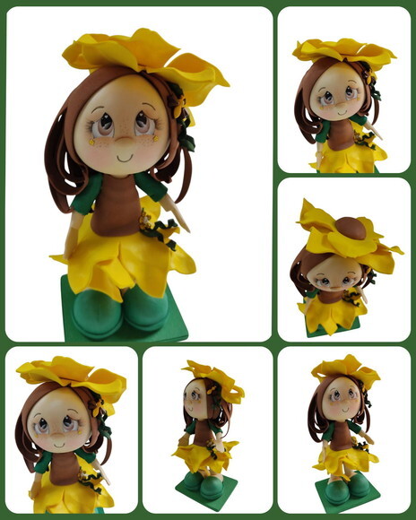 Caneta Menina Flor * Vendidas Separadamente