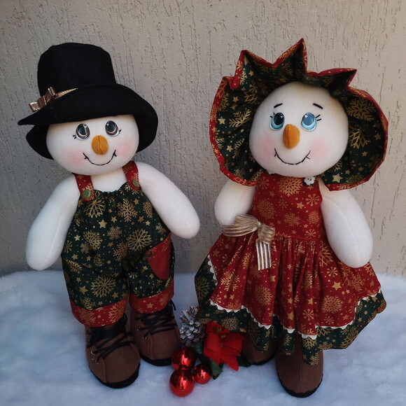 Casal Bonecos de Neve