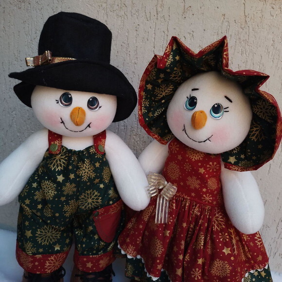Casal Bonecos de Neve