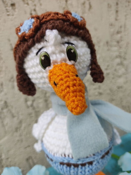 Cegonha de crochê * Amigurumi