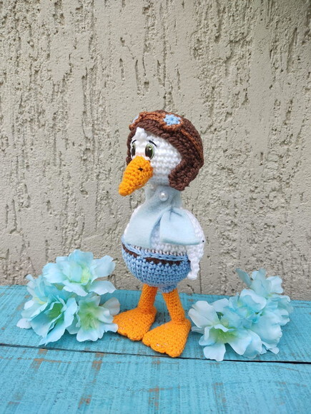 Cegonha de crochê * Amigurumi