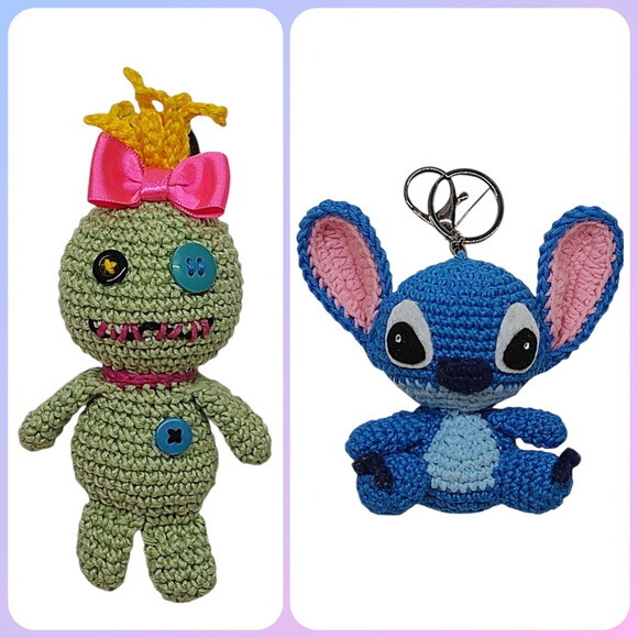 Chaveiros em Amigurumi (vendidos Separadamente)