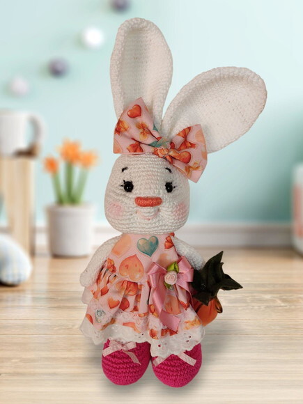 Coelha Sorridente Amigurumi