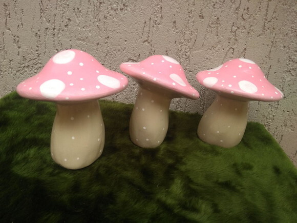 Cogumelos Candy Kit com 3 (15cm)