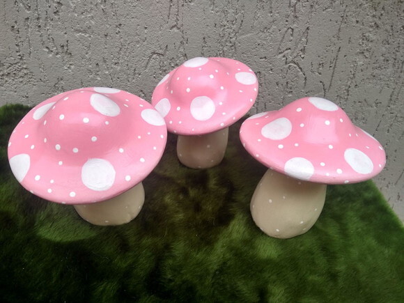 Cogumelos Candy Kit com 3 (15cm)