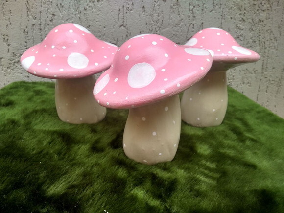 Cogumelos Candy Kit com 3 (15cm)