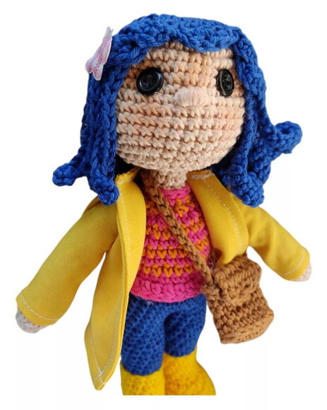 Coraline em Amigurumi