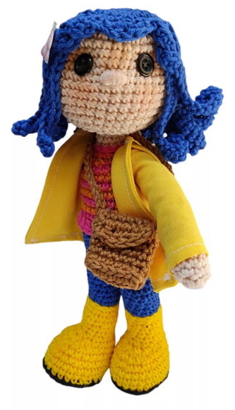 Coraline em Amigurumi
