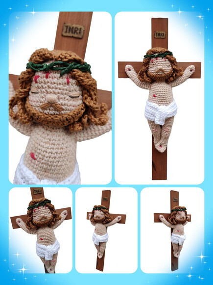 Crucifixo em Amigurumi