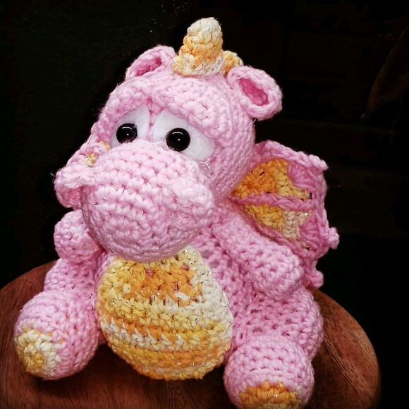 Dragão Amigurumi