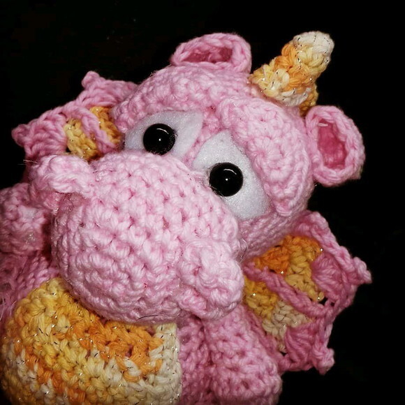 Dragão Amigurumi