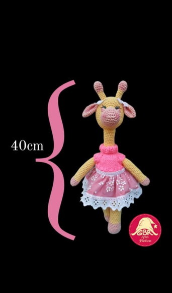 Girafa em Amigurumi 40cm