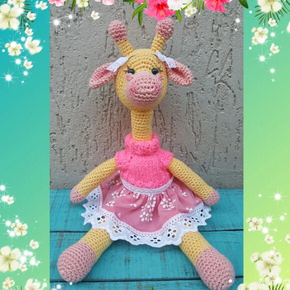 Girafa em Amigurumi 40cm