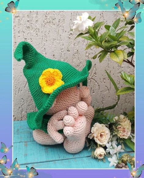 Gnomo em Amigurumi