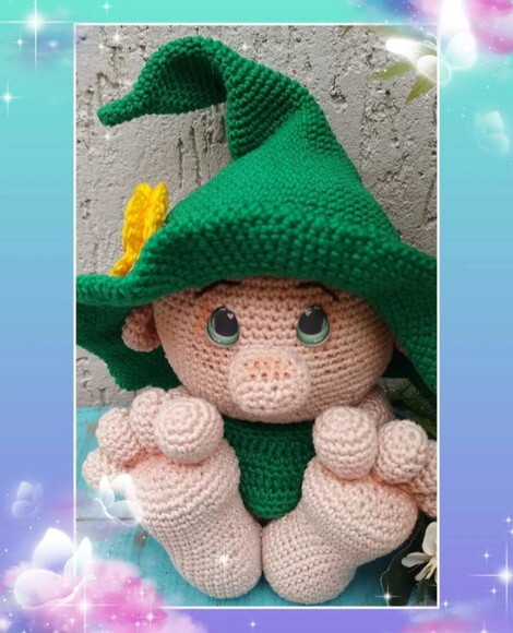 Gnomo em Amigurumi