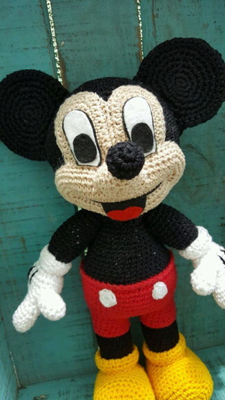 Mickey de crochê * Amigurumi