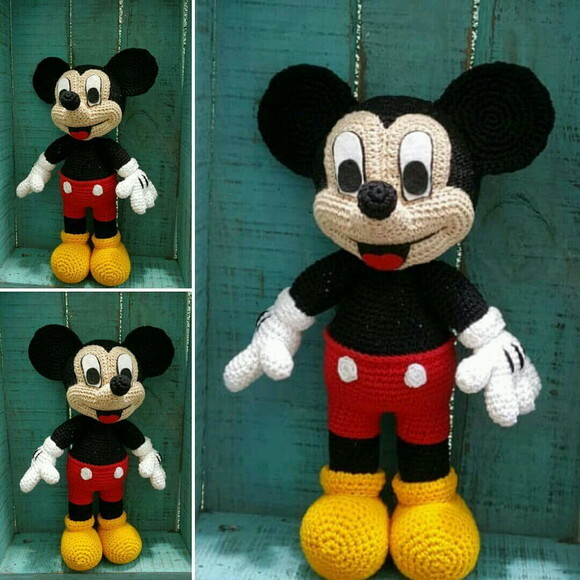 Mickey de crochê * Amigurumi