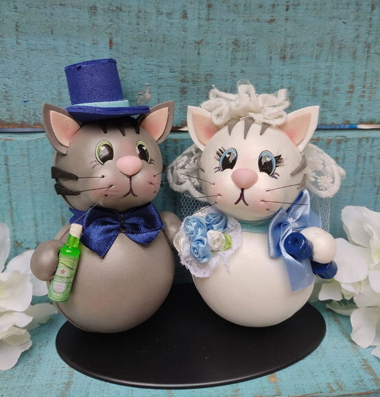 Noivinhos Gatinhos * Topo de Bolo