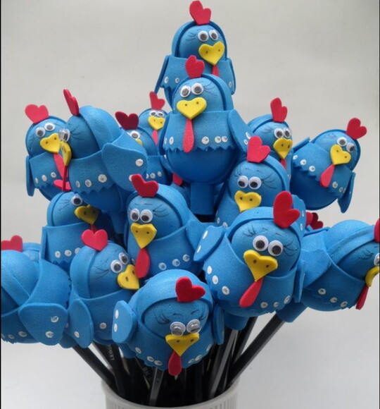 Ponteira de lápis Galinha Pintadinha