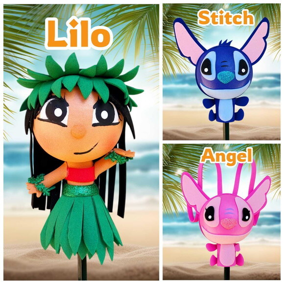 Ponteiras de Lápis Lilo e Stitch
