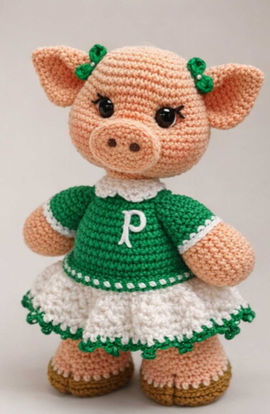 Porquinha Palmerense em Amigurumi * Vendidos Separadamente