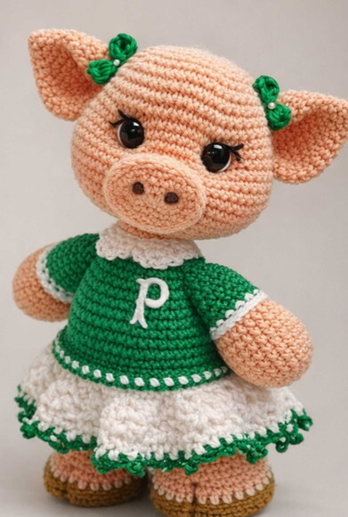 Porquinha Palmerense em Amigurumi * Vendidos Separadamente