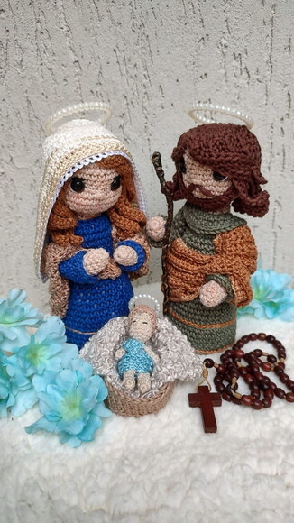 Presépio Sagrada Família (maria, José, Jesus)