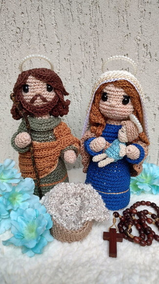 Presépio Sagrada Família (maria, José, Jesus)