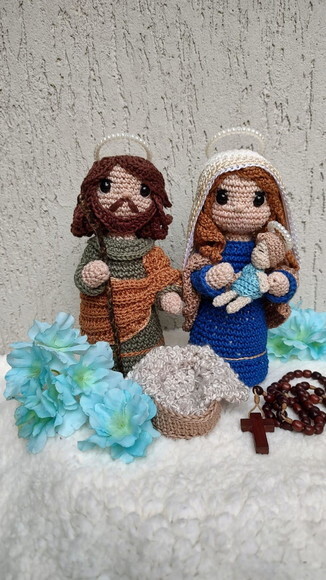 Presépio Sagrada Família (maria, José, Jesus)