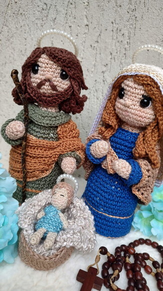 Presépio Sagrada Família (maria, José, Jesus)