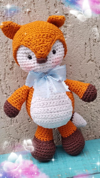 Raposinha em Amigurumi