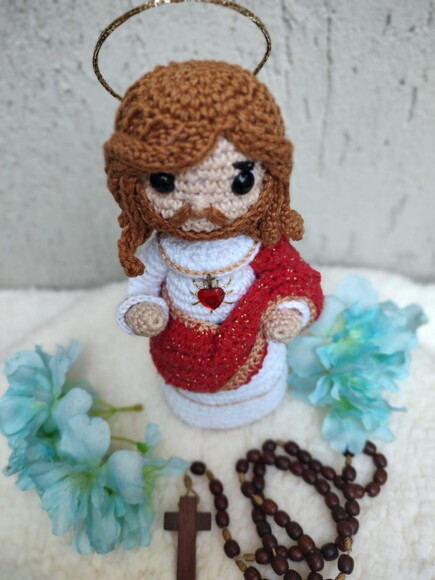 Sagrado Coração de Jesus Amigurumi