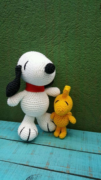 Snoopy e Woodstock de Crochê * Amigurumi