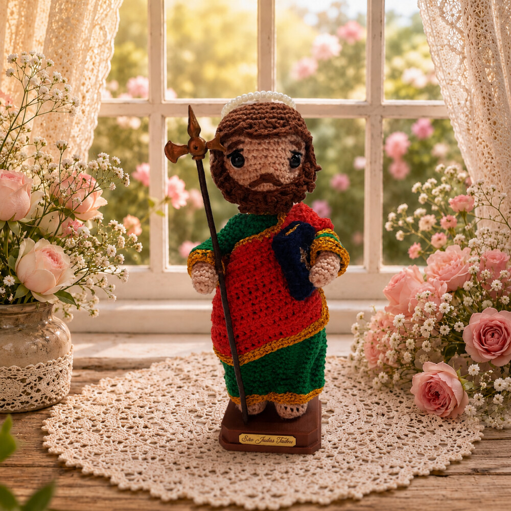 São Judas Tadeu em Amigurumi
