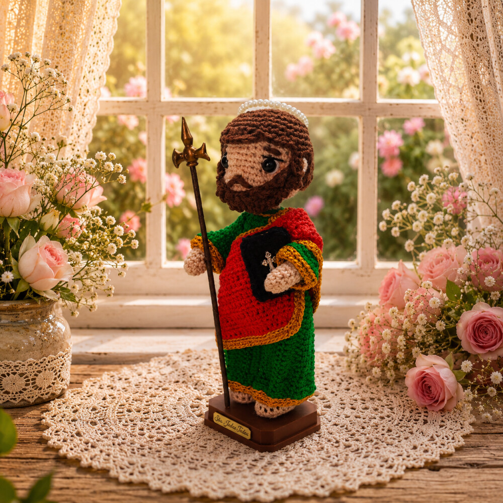 São Judas Tadeu em Amigurumi