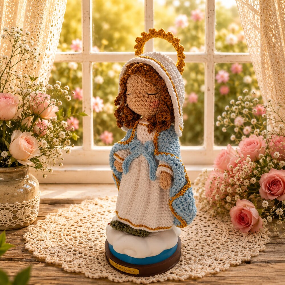 Nossa Senhora das Graças em Amigurumi