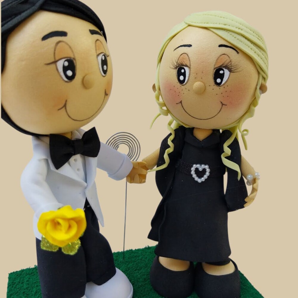 Topo de Bolo Personalizado – Estilo Amar é...