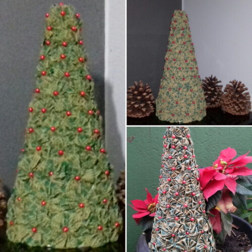 Árvore de Natal em Fuxico