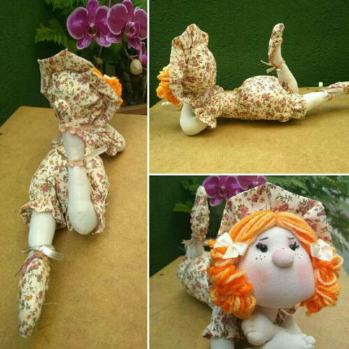 Boneca camponesa de pano