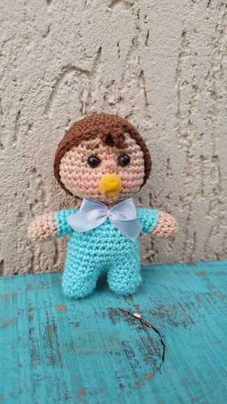 Boneca Mãezinha Amigurumi