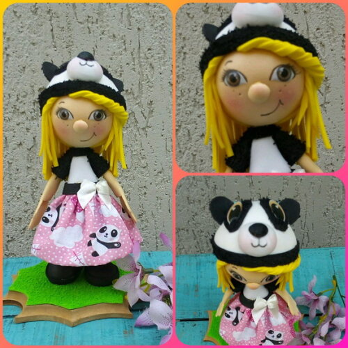 Bonecas Panda E Ovelha. Vendidas Separadamente.mente