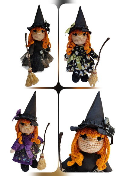 Bruxinha em Amigurumi* Vendidas Separadamente