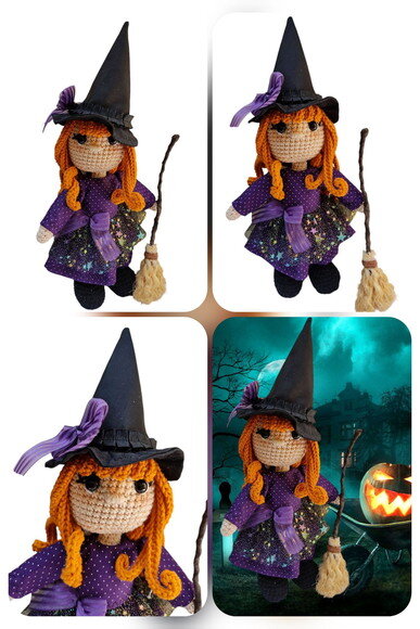 Bruxinha em Amigurumi* Vendidas Separadamente