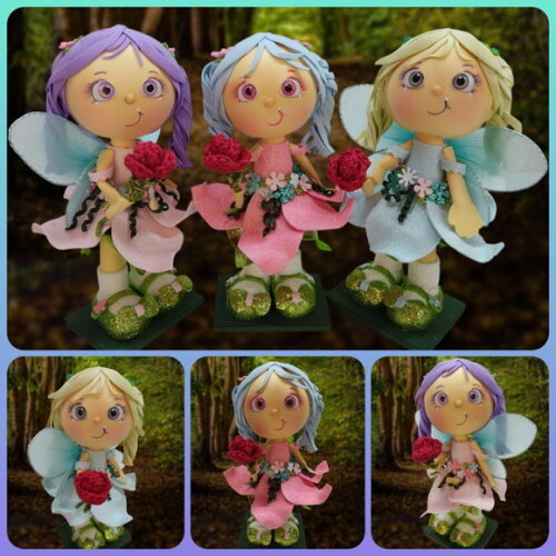 Caneta Fadas e Menina Flor * Vendidas Separadamente