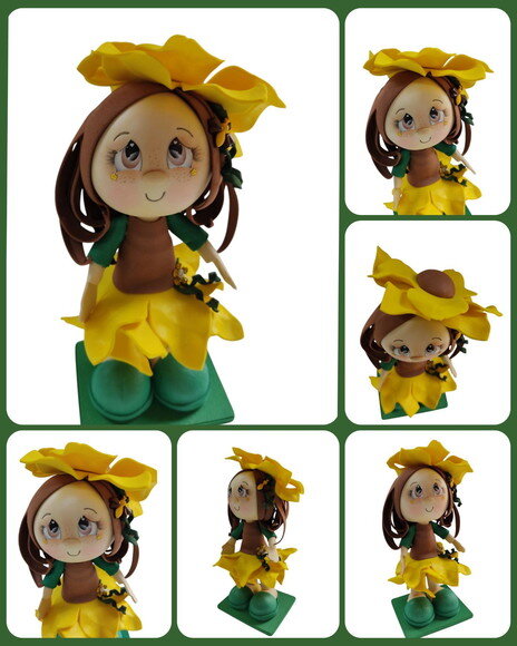 Caneta Menina Flor * Vendidas Separadamente