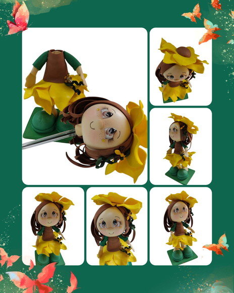 Caneta Menina Flor * Vendidas Separadamente
