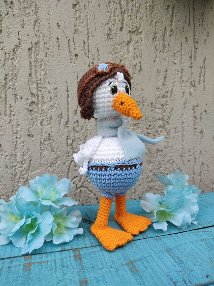 Cegonha de crochê * Amigurumi