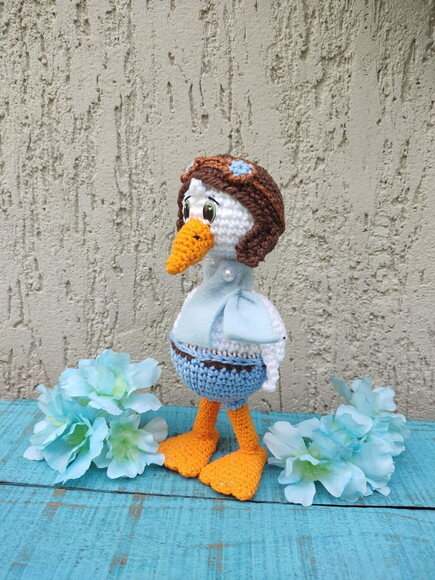 Cegonha de crochê * Amigurumi